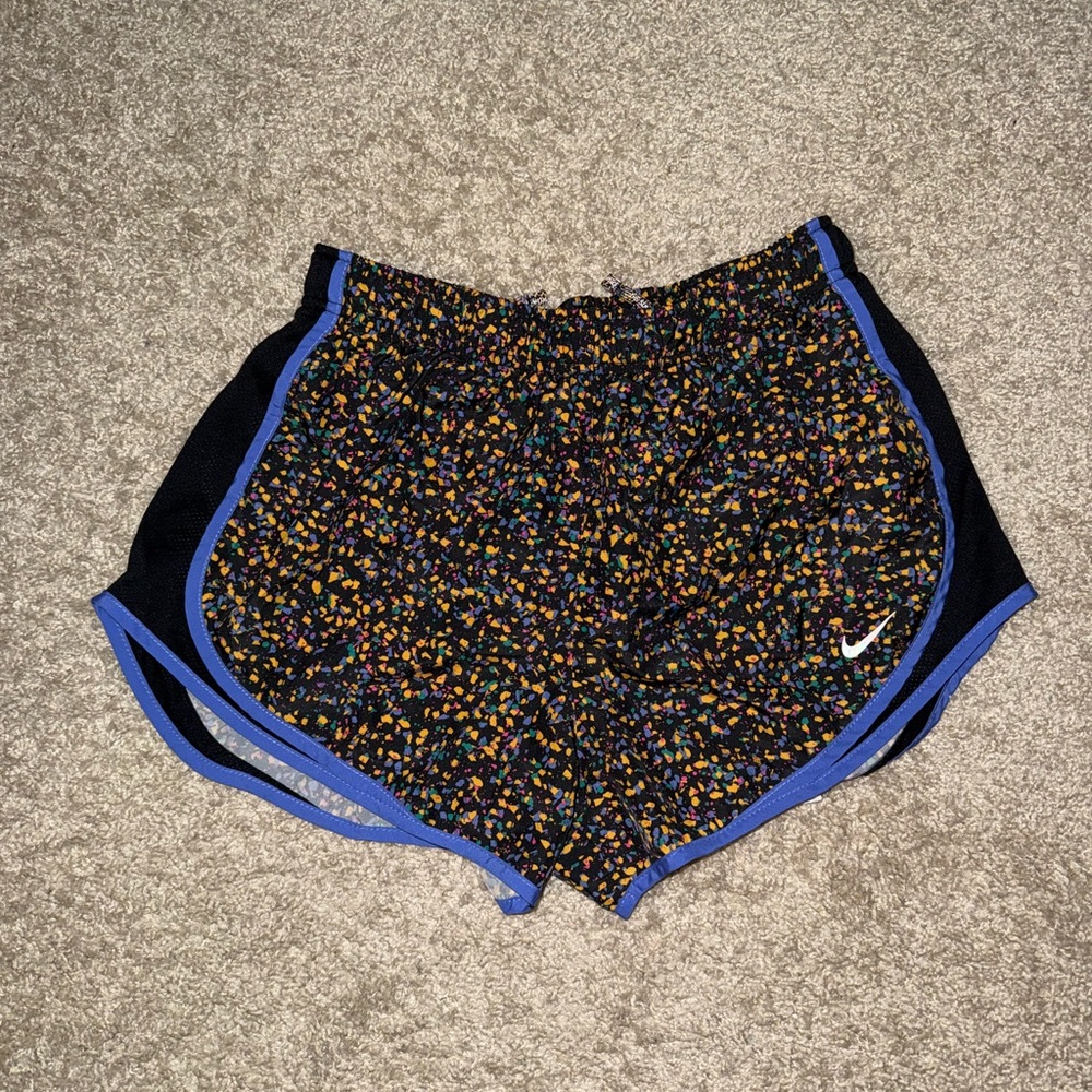 Nike Women's Black and Blue tempo shorts